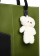 Bag Female Tout with zipper, green color