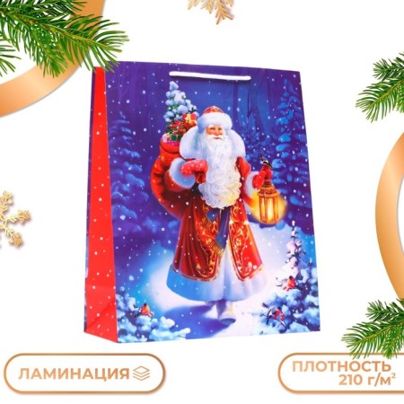 Gift package "Frost with a lantern", 26 x 32 x 12 cm