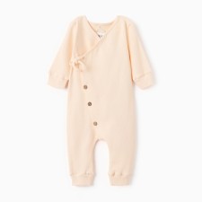 Комбинезон детский MINAKU: Basic Line BABY, цвет кремовый, рост 62-68