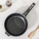 Granite pan, d = 22 cm, removable handle, anti -stick coating, gray color