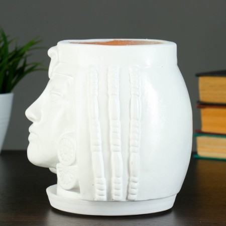 Pot - Organizer "Cleopatra" White, 1.6 l/ 16x17x16cm-1