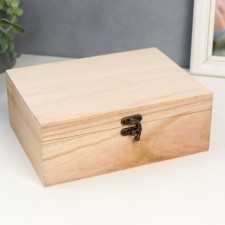 Casket wood for painting, 22x8.5x16.5 cm