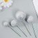 Decor for creativity "Balls Silver Brill" d = 2; 3; 3.5 and 4 cm set 20 pcs