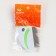 A comb small with a non-slip pen, 8 x 6 cm, white-green