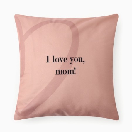 Case on the pillow Ethel "Love You, Mom", 40*40 cm, 100 p/e, velor