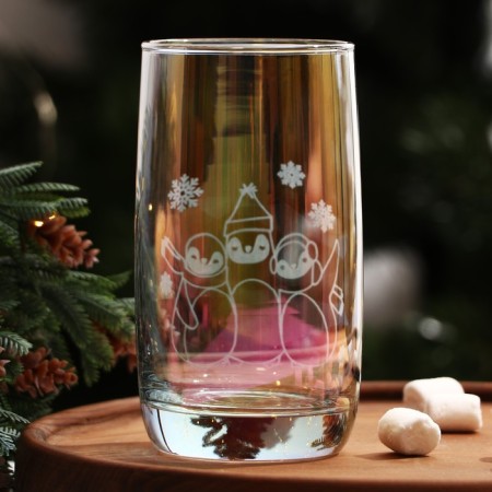 New Year! New Year's glass glass "Penguins", 330 ml-2