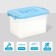 Container for storage with a lid, 6.5 l, blue color