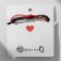 Bracelets "Demetrons" on the magnet, phosphorus balls with clover, black-red color, 6 cm