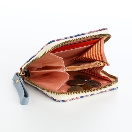 Women's wallet with lightning, blue color-5
