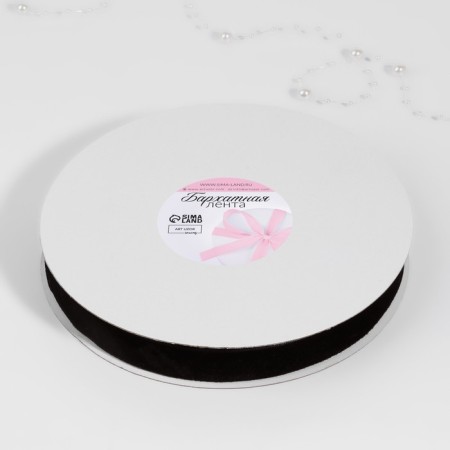 Velvet tape, 20 mm, 18 ± 1 m, black color No. 03-3