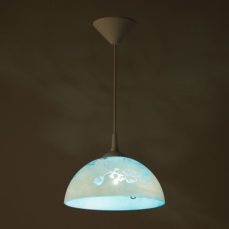 Lamp Bayerlux cap "Rocell" 1 lamp E27 40W White blue d.250-2