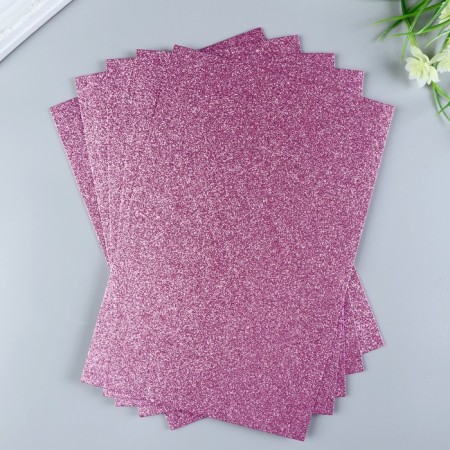 Foamiran glitter Magic 4 Hobby 2 mm cent. Pink, 20x30 cm-1