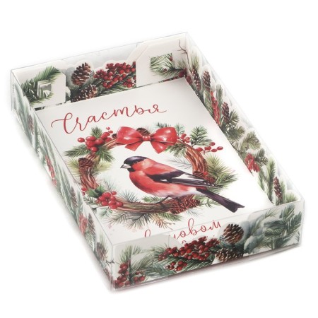 Box for Makarun “Happiness in the New Year!”, 17 x 12 x 3 cm, New Year-1
