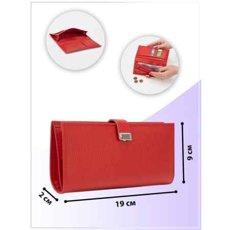 Wallet on the button, the color is red-4
