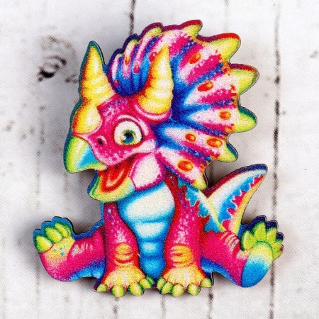 Wooden icon "Triceratops"