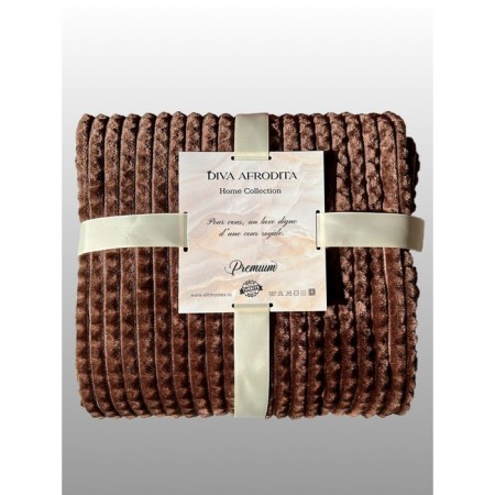 EURO DIVA AFRODITA, Velsoft, size 200x220 cm, dark brown color-4
