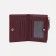 Women's wallet on the button, burgundy color