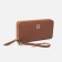 Women's wallet with lightning, brown color