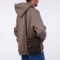 Male bag on lightning, long belt, brown color