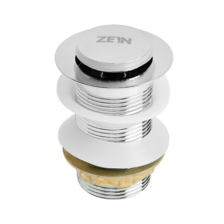 Bottom valve Zein English b1, a small button, stainless steel, chrome-4