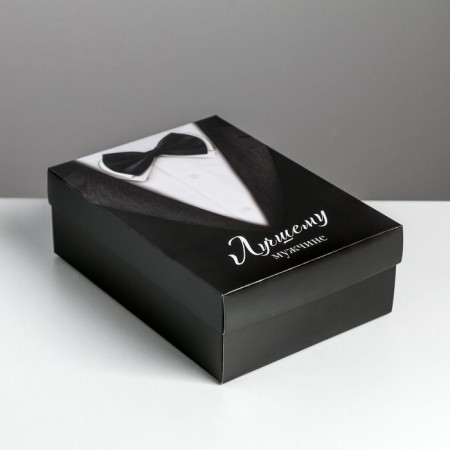 Gift folding box, packaging, "gentleman", 21 x 15 x 7 cm-3