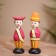 Souvenir "couple" wood (set 2 pcs) 17 cm