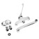 Kitchen mixer Zein ZC2040, wall, cartridge ceramics 35 mm, chrome