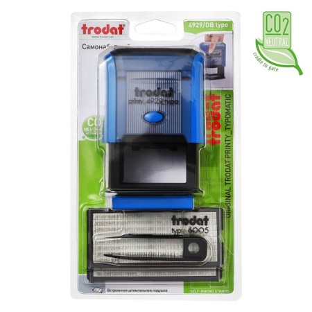 Automatic self -assembled stamp Trodat Printy 4929 Typo, 6 lines, 1 cash desk, 50 x 30 mm