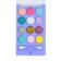A set of children's shadows for eyelids 12 centers, 4 with sparkles, 8 matte + applicator