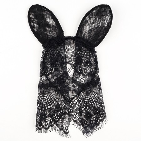Carnival set "Elegant cat": rim, corset, chocker, gloves, stockings, rr 42-46, black color-3