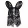 Carnival set "Elegant cat": rim, corset, chocker, gloves, stockings, rr 42-46, black color