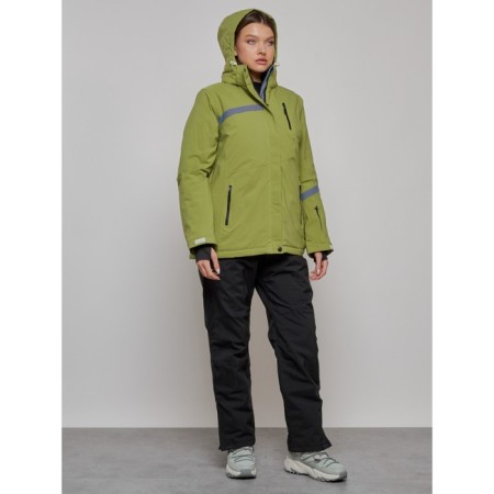 Ski suit female, size 56, khaki color-6