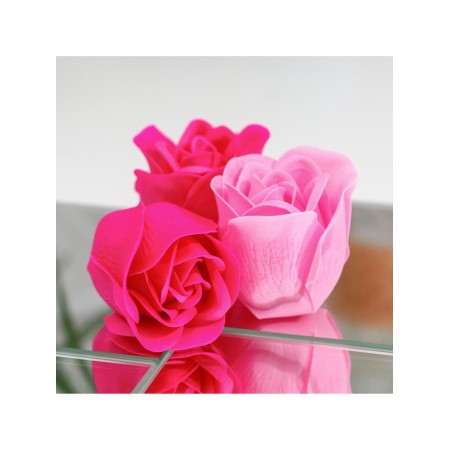 Soap roses, fuchsia and pink, set 4 pcs.-8