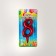 Candle for Cake "Oval", number "8", ruby, 5.5 cm