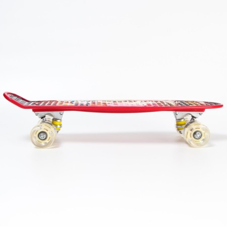 Penniboard Gravity Falls 56 x 16 cm, light wheels PU 60x45 mm, ABEC 7, burgundy color-5
