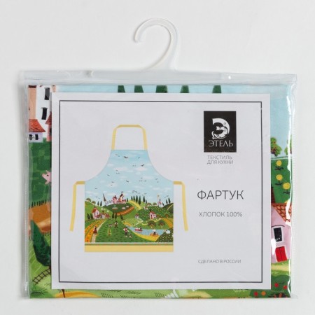 Apron "Ethel: Tuscany" 70x60 cm, 100% cotton, sarzha 190 g/m²-8