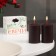 A set of candles-stolbiks 2 pcs, 4x6 cm, chocolate truffle