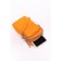 Cross-Body Bag, eco-leather, ludor orange, 11x5x19 cm