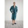 Male dressing gown, shalka+kant, size 56, emerald color, waffle
