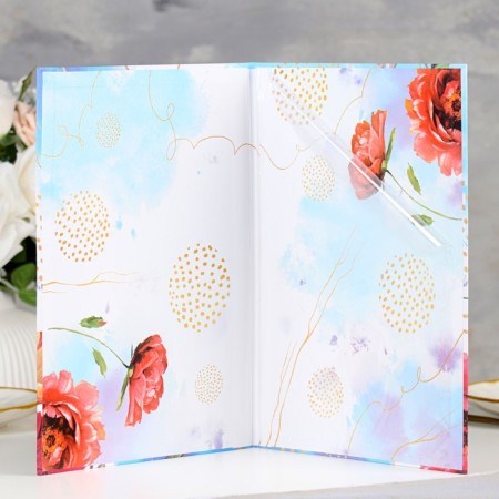 Certificate of marriage "Flowering" Soft Tach, embossing, daisy, 31x22.5 cm-3