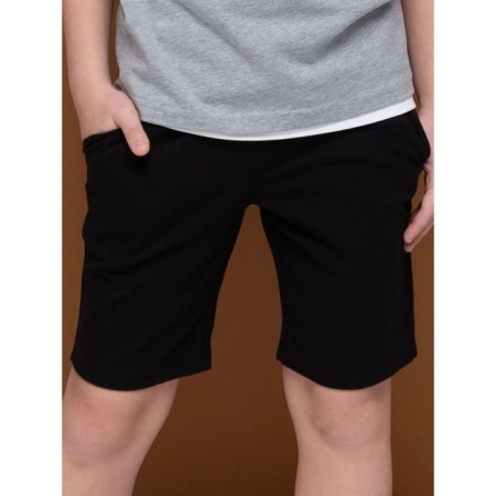 Shorts for the boy Pelican, height 128 cm, black color