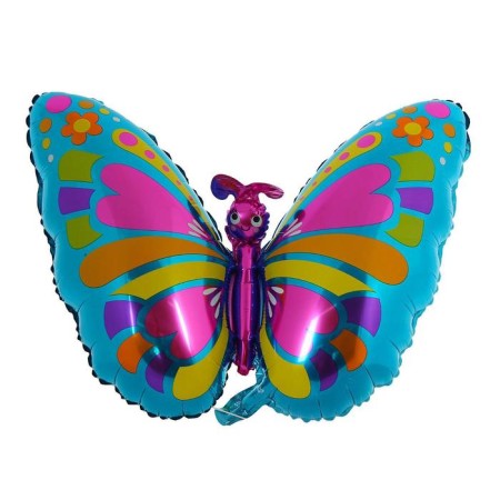Foil ball 13 "Butterfly", heart, peas-1