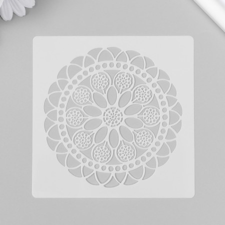 Stencil plastic "Patterns" set 7 pcs 13x13 cm-1