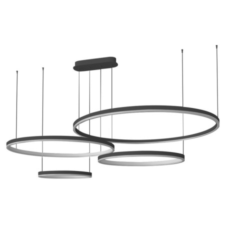 Suspension "Thor", size 150x100x d40+60+80+100x150 cm, 174W, LED, 4000K, Dimmic, with PD