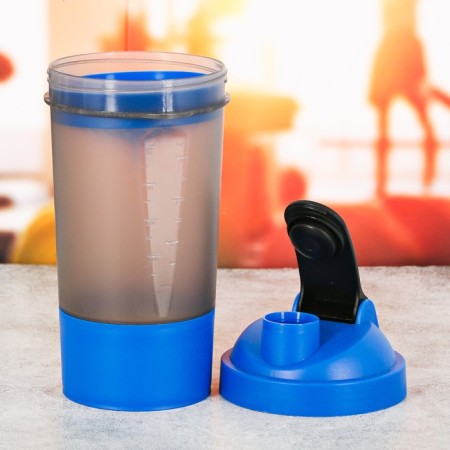 Sports shaker with a bowl for protein, 500 ml-2