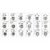 Set of puck-handling service key, 141 subject