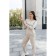 Female ISee suit, size 46, beige color