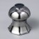 Plaphon Aliya 1he27 silver 14x14x17cm