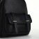 City backpack on a zipper, black color