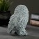 Figure "Owl on the hemp" gray-blue 10x9x14.5cm
